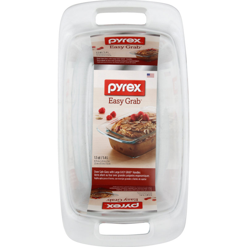Pyrex Easy Grab 6'' x 11.38'' Glass Loaf Pan & Reviews Wayfair